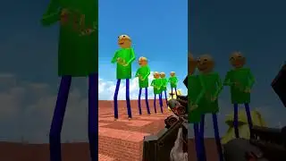 Балди и Моаи в Большом лабиринте в Garry's Mod