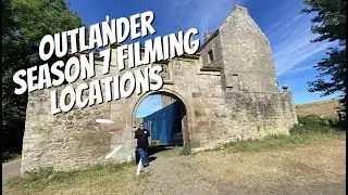 OUTLANDER Season 7 filming locations & the black Kirk at night
