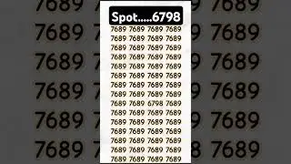 Can' You Identify this number of 6798 In 5 Second 😱#shorts #youtubeshorts #fypp #facts #gkquiz