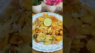 Crispy chips chaat #food #indianfood #viralvideo #recipe #tasty #yummy #viral #chaat #chips #crunchy