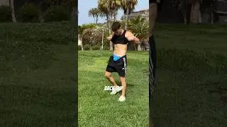 Hot guy does back flip