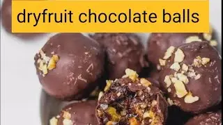 Dryfruit chocolate balls#kidssnacks #energyball #kidstiffin #dryfruits #dryfruitladdoo