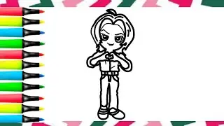 Saja Hunter Demon Boy 💖🎤👿 Drawing | Easy Drawing for Beginners 🌈✨💖 
