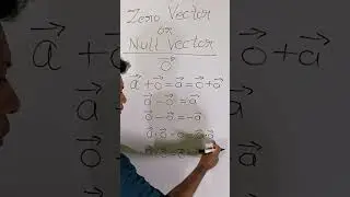 Zero Vector or Null Vector Direction and Length