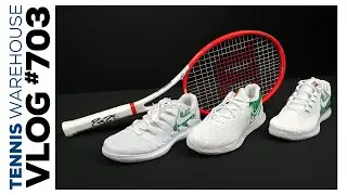 RARE Roger Federer Autographed Racquet & Wimby-Inspired Nike Shoes -- VLOG #703 🇨🇭🌱🎾