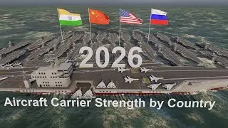Top 10 Countries by Aircraft Carrier Strength 2026 | Global Naval Power Ranking