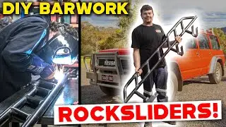 HOW TO MAKE HOMEMADE ROCK SLIDERS FOR YOUR 4X4! DIY Rock slider Barwork for Dan's NISSAN GQ PATROL!