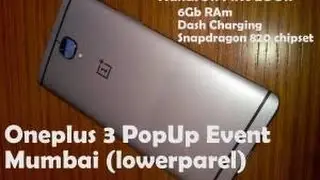 Oneplus 3 Musical HandsOn | 6Gb Ram Popup event Mumbai (Lower Parel)