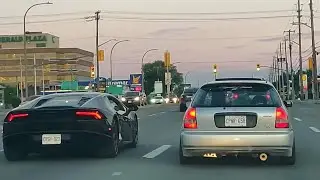 Lamborghini Huracan vs Honda Civic