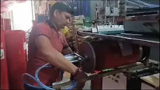 20 ltr. Iron Drum Multi Colour Round Screen Printing Machine Today installation Ankleshwar Gujrat.