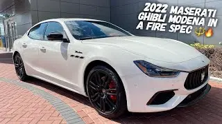 The 2022 Maserati Ghibli Modena That Has $5,500 Unique Red Leather Seats