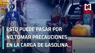 Incendio en gasolinera de Queretaro; flamazo en gasolinera - En Punto con Denise Maerker