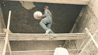 How a Man Builds a Self | Ceiling Plaster Full Finishing New Prosess 