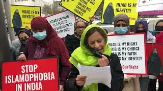 Karnataka Hijab Ban Protest in Houston, Texas