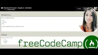 Code a Markdown Previewer with AngularJs