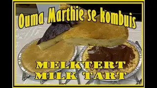 Melktert, Milk tart, Gebakte melktert