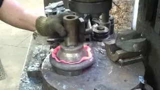 Forging a steel bowl
