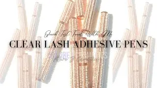 CLEAR LASH ADHESIVE PENS| Test It With Me|Allure J Cosmetics