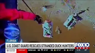 WATCH: Dramatic rescue saves two duck hunters stranded in Pensacola waters