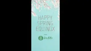 Happy Spring Equinox from Green Feather Foundation 🌸