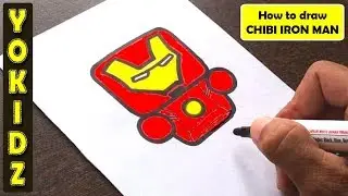 HOW TO DRAW CHIBI IRON MAN #ENDGAME #AVENGERS