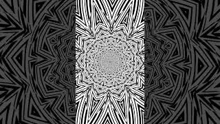 Perception-Warping Fractal Illusion | Black & White Optical Illusion | #mindbending #trippy