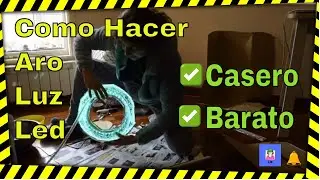 C&oacute;mo Hacer ANILLO de LUZ LED casero Barato