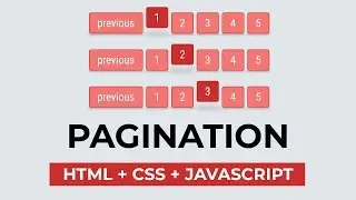 Creating Flat Pagination - HTML + CSS + JS