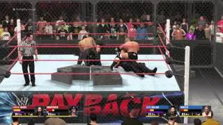 WWE 2K16 - RR - Best spear from hell on cage