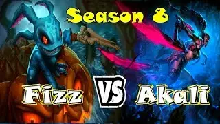 Fizz vs Akali Season 8. New Runes.