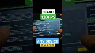 (New Method) Enable 120FPS on any Device BGMI & PUBG ✅| No GFX tool❌ No Config❌