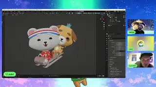 Live 3D Art With The Plooshies (Special Guest: @LucaNetz)