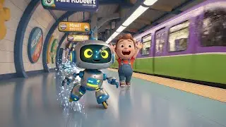 Subway Surfers Mini Robot Jumped Over the Rails | Nursery Rhymes for Kids & Baby Songs