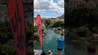 Would You Jump from Here? 😱 | 28m Drop from Mostar Bridge POV