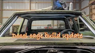 A-body Mopar main 8 point cage tacked in