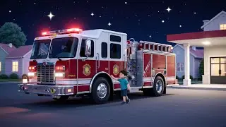 Naughty Fire Engine Rang at Night | Nursery Rhymes for Kids and Fun Baby Songs