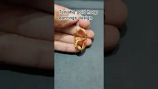 tanishq gold hoop earrings design #hoopearrings #tanishq #tanishqgoldjewellery #shortsfeed