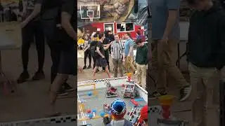 First Qualification Match Chaos at Claremont tournament #vex #robotics #28300c #vexrobotics