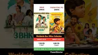 3 BHK vs Paranthu Po Movie Comparison Box Office Collection #shorts​ #coolie #ramayana #kuberaa