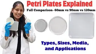 Petri Plates Explained🧫|Full Comparison- 60mm vs 90mm vs 120mm|Types, Sizes, Media, and Applications