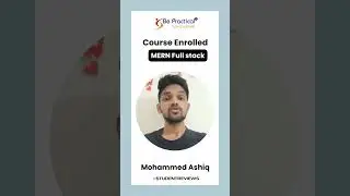 Student Feedback| #mernfullstack course Student  | Best Training institute| Be-practical.com
