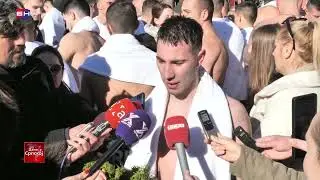 Trebinje: Andrej Lučić prvi doplivao do časnog krsta