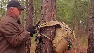 Pack Holder Hack #3 using Trekking Poles #DIY #fyp #hack #Survival #hiking #backpacking #ej