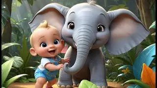 🐘 Baby Elephant Tall and Short 📏🎶 | Fun Size Learning Song for Toddlers