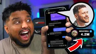I MESSAGED BEHZINGA FROM THE SIDEMEN AND HE REPLIED...