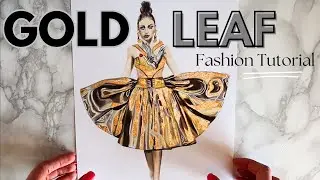TUTORIAL: GOLD LEAF Fashion Illustration GUO PEI
