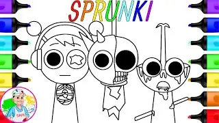 Coloring Incredibox Sprunki Zombie Apocalypse | Incredibox Sprunki Coloring Pages Art