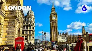 London Spring Walk 🇬🇧 WESTMINSTER, BIG BEN to St James's Park | Central London Walking Tour [4K HDR]