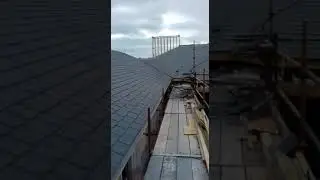 Dome or round roof slateing