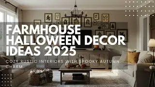 Farmhouse Halloween Decor Ideas 2025: Cozy Rustic Interiors with Spooky Autumn Charm
